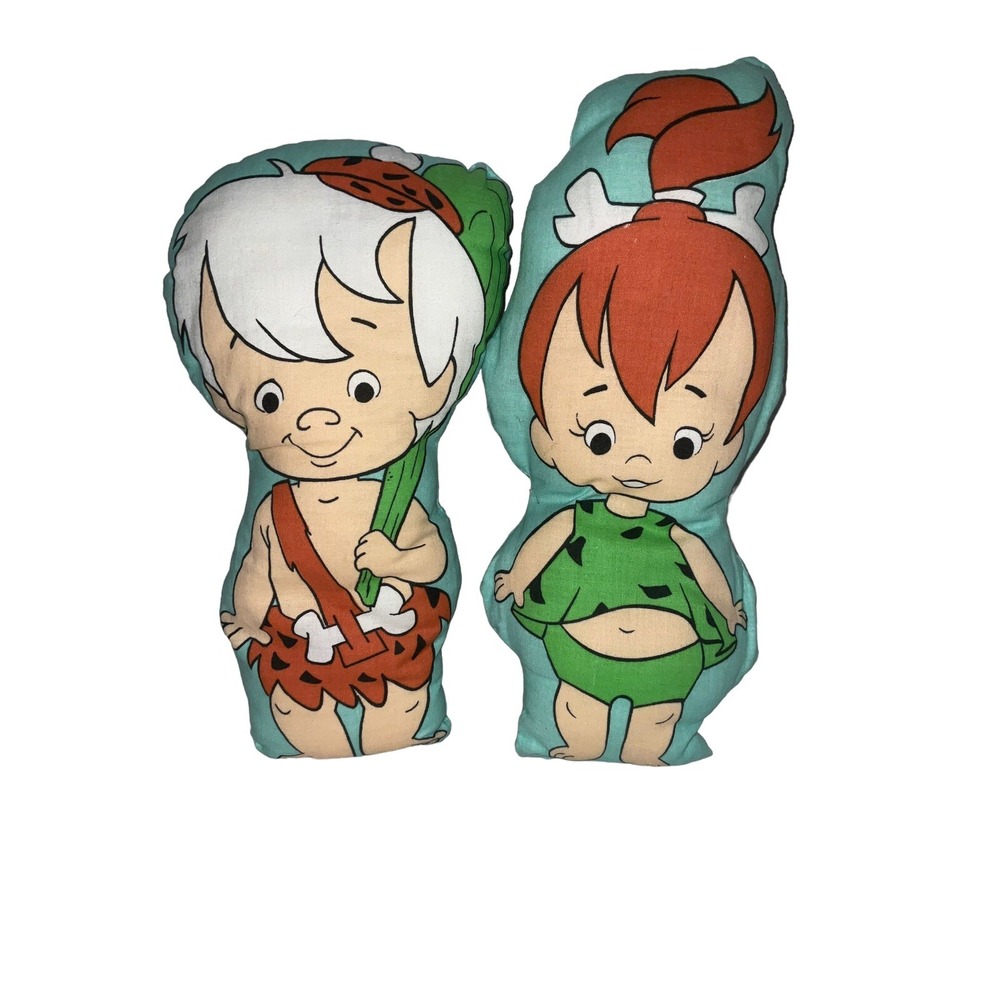 Hanna-Barbera The Flintstones Pebbles & Bam-Bam‎ Stuffed Pillow